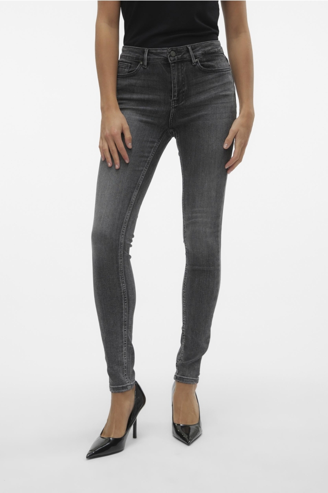 VMFLASH MR SKINNY JEANS LI213 GA NO 10298723 Medium Grey Denim